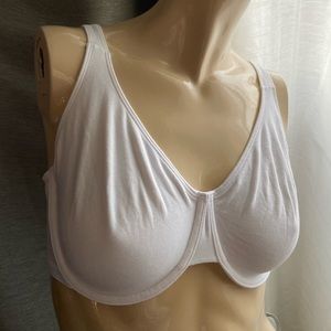 38E fruit of the loom cotton white bra basic